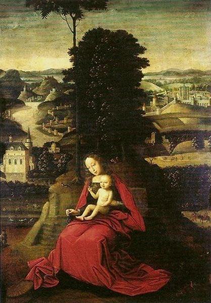 Adriaen Isenbrant Madonna and Child in a landscape oil painting image